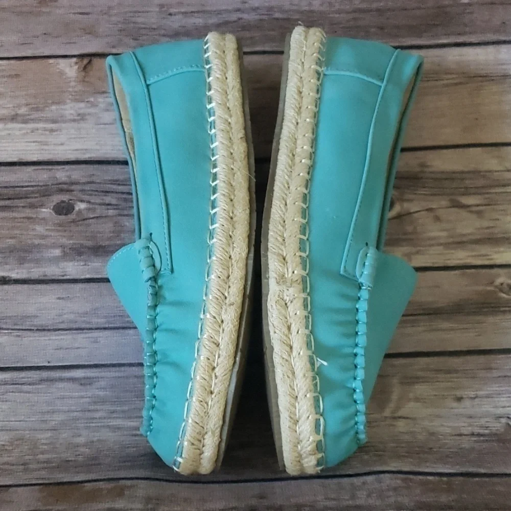 Maker's Shoes Aqua Moca Espadrilles NIB